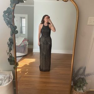 Scala formal dress, fully beaded, Size: 2, Color: Black